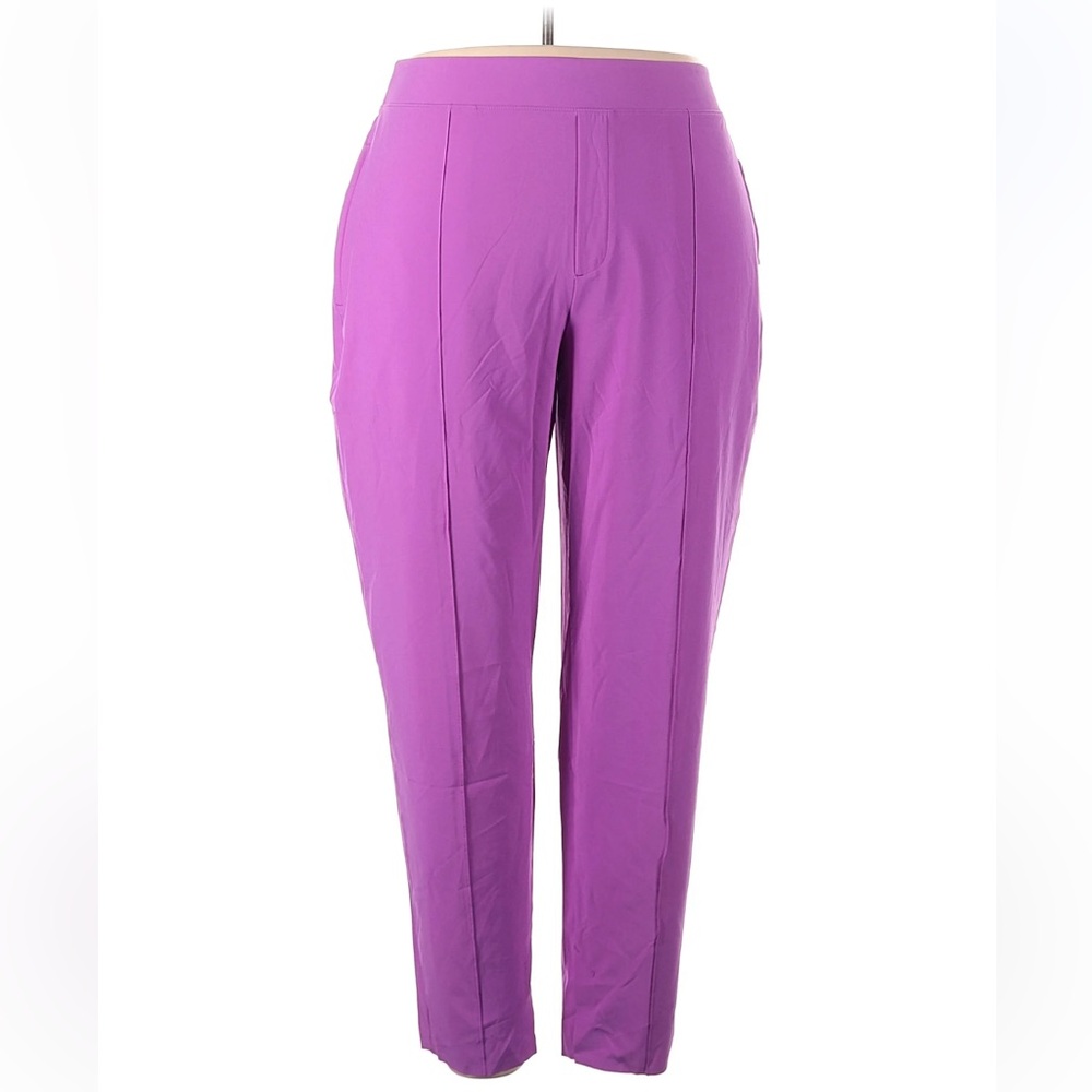Athleta Vienna Slim Pants 18 Purple Ankle Activewear Travel Active Teacher NWT